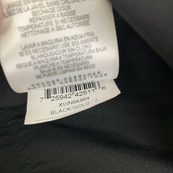 Max And Cleo Gold And Black Empire Waist Dress - Picture 5 of 6